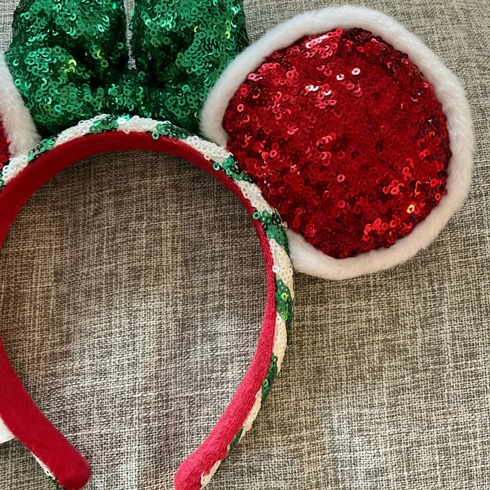 Disney Parks Peppermint‎ Candy Cane Ears Rare Edition Christmas Headband DisneyParks 2020 Rare Edition Christmas Headband Peppermint  main image 4